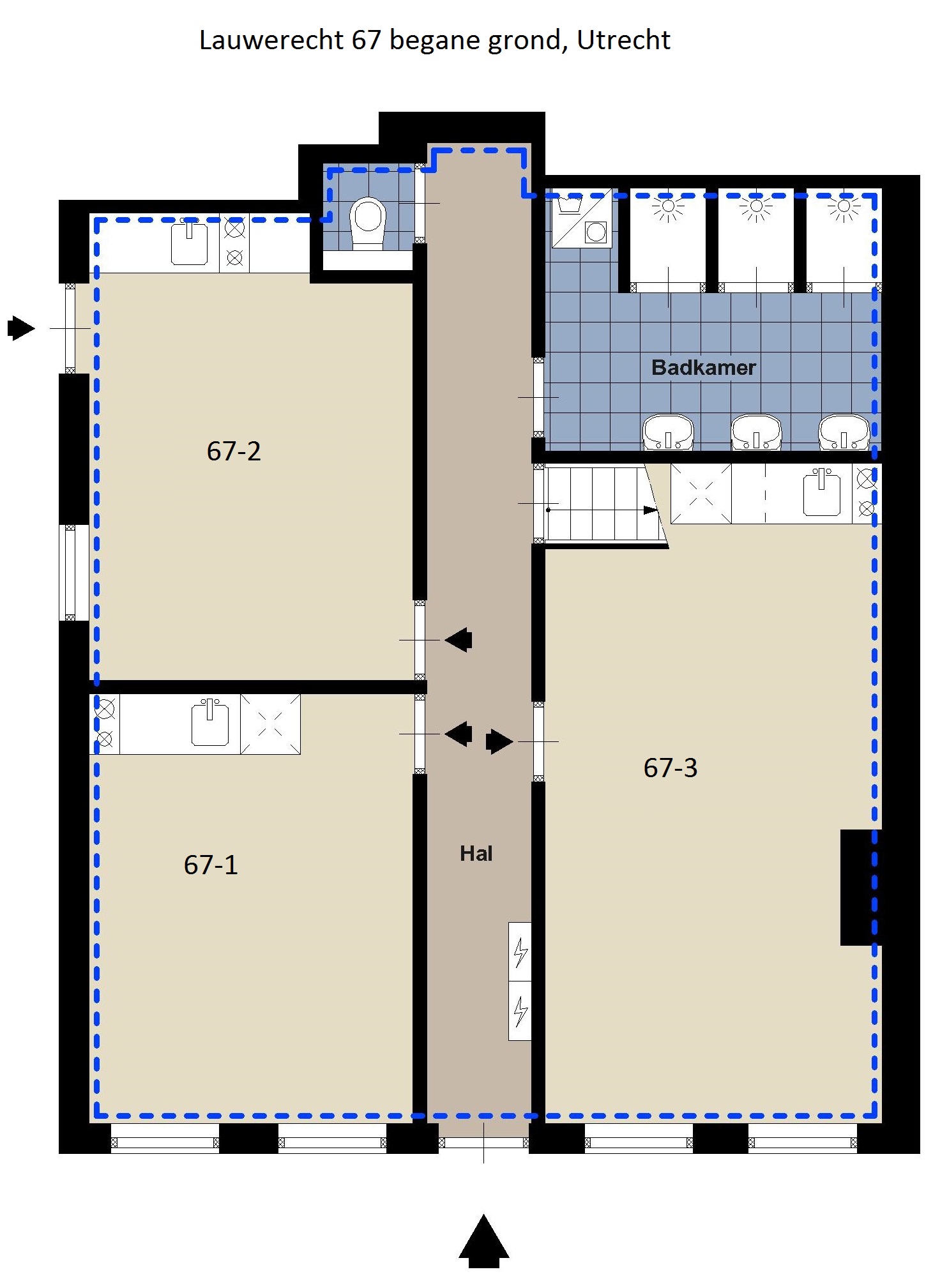 67 Lauwerecht, Utrecht 3515 GN, 1 Bedroom Bedrooms, 8 Rooms Rooms,1 BathroomBathrooms,Appartement,Te huur,Lauwerecht,1029