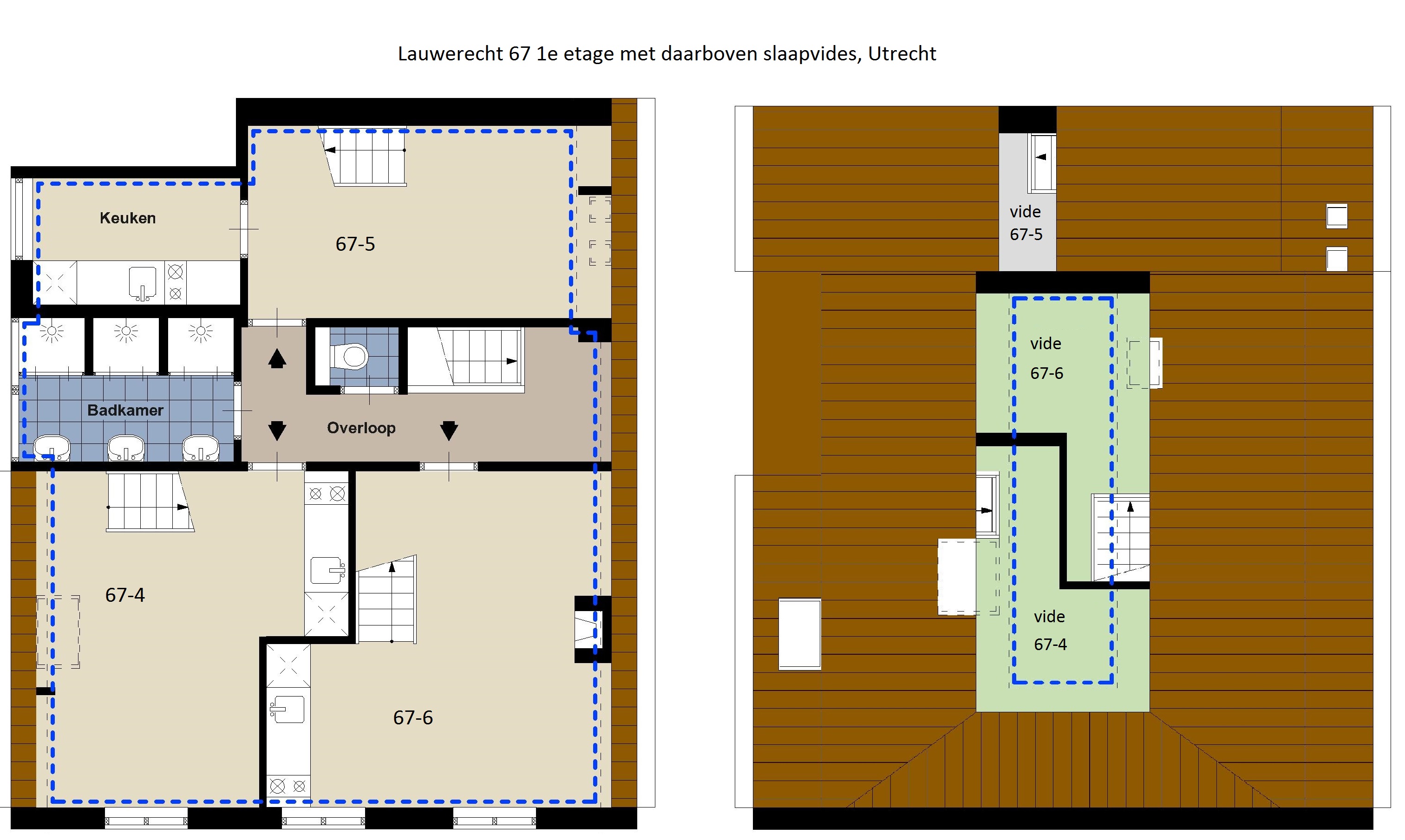 67 Lauwerecht, Utrecht 3515 GN, 1 Bedroom Bedrooms, 8 Rooms Rooms,1 BathroomBathrooms,Appartement,Te huur,Lauwerecht,1,1032